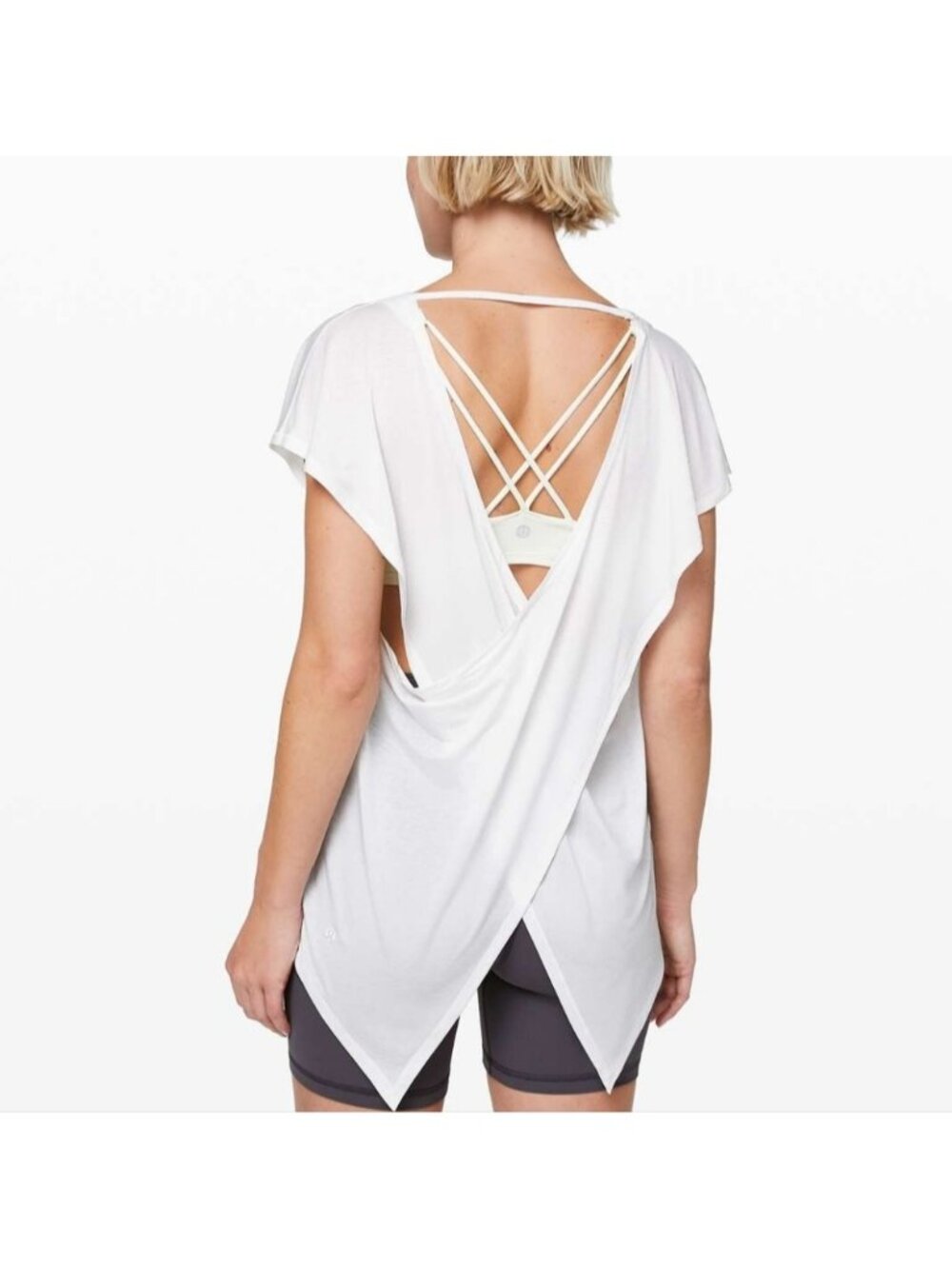 Lululemon Playful Practice Short Sleeve White